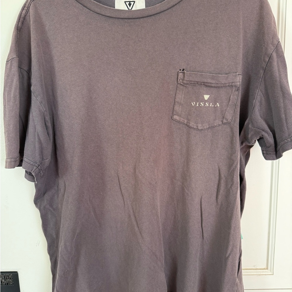 VISSLA Men's Charcoal Pocket Tee